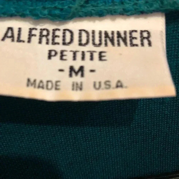 Alfred dunner// green trimmed in black/sz pm - Picture 2 of 3